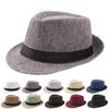 Elegant Men'S Hat Premium Linen Blend Material Classic Wide Brim Design Vintage Inspired Formal Stylish Accessory