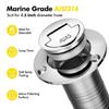 Upgrades 38Mm Boat Gas Tank Cap with Polished Finish & Embedded Design Rust Proof Deck Fill Cap for Yacht Water Tank