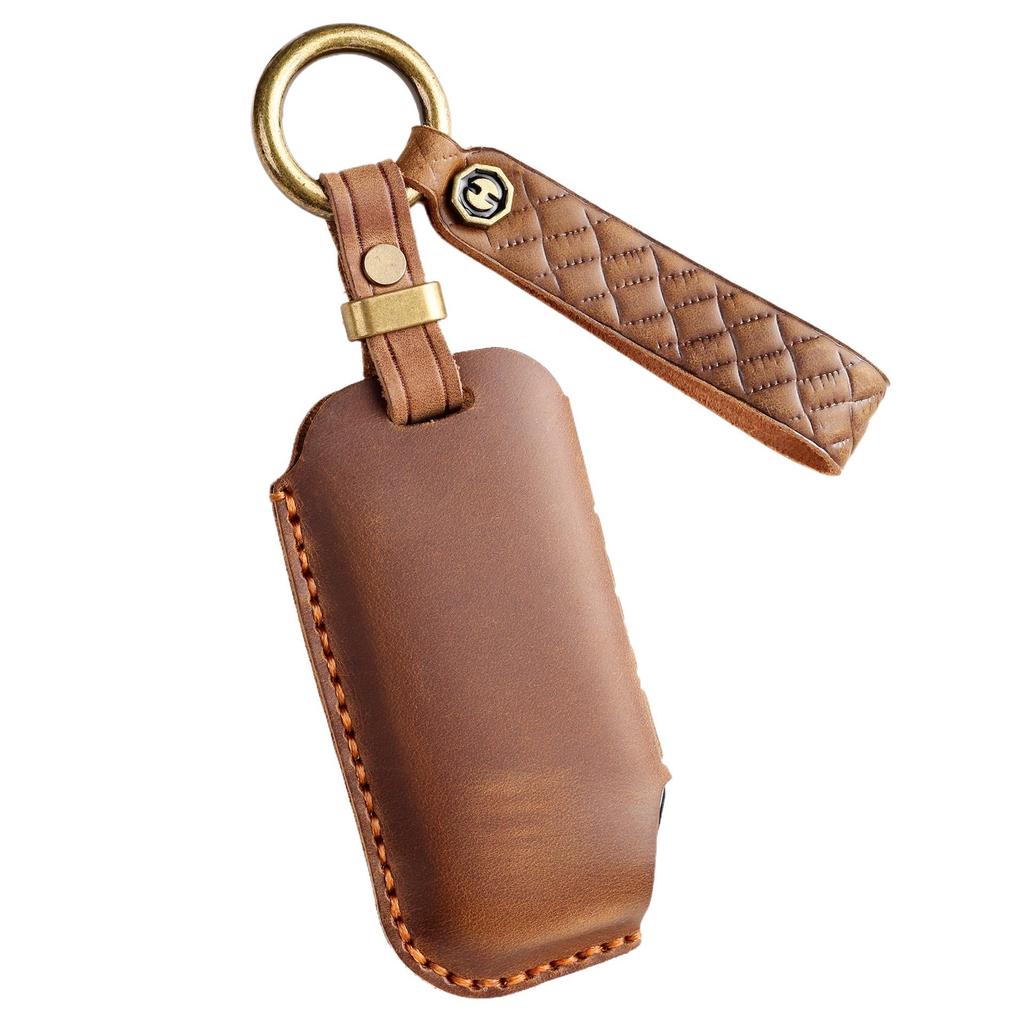 Handmade Leather Retro Key Cover for KIA Sorento/Kia Jiahua Business Car