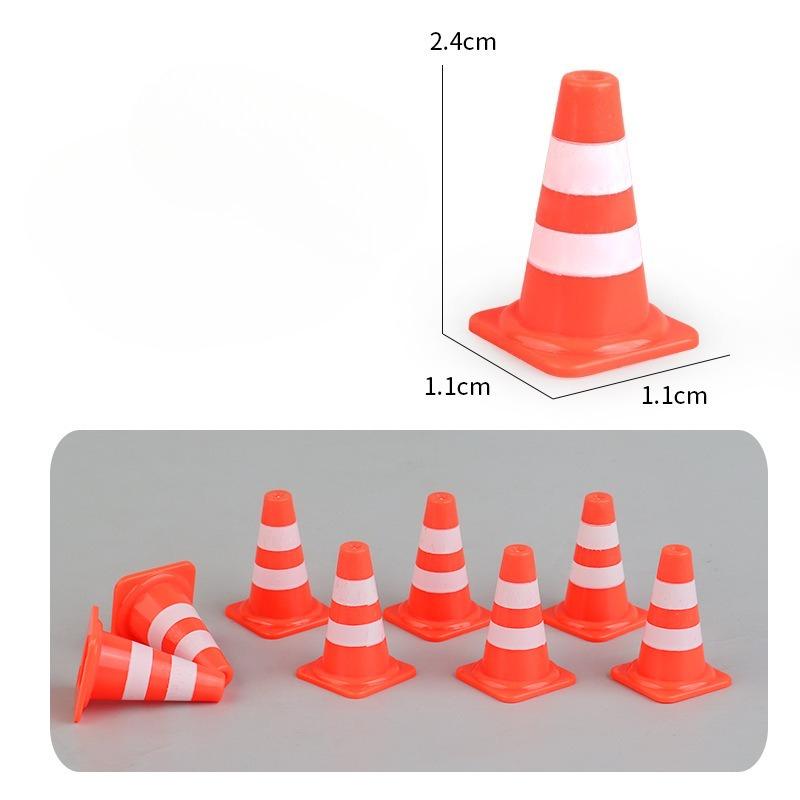 

10 шт. Мини-игрушка в виде дорожного заграждения для детей, строительная машина, тематическая вечеринка, дорожный конус, спортивная тренировка