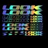 Naklejka Graficzna Winylowa na Ramę Rowerową LOOK, Zestaw Naklejek na Karoserię Samochodu, Rower Górski BMX Wyścigowy Szosowy do Jazdy po Górach