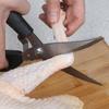 Dropship 3CR13 Stainless Steel Chicken Bone Scissors Automatic Rebound, PP Spray Rubber Handle, Household Kitchen Use