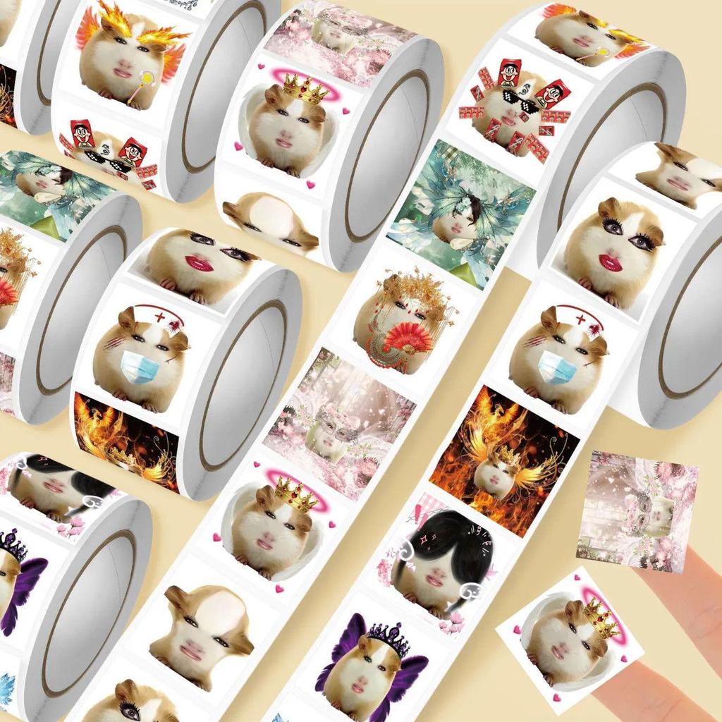 2000 Trendy Pig Girl Curly Avatar Stickers - Fairy, Abstract, and Fun Emojis for Students