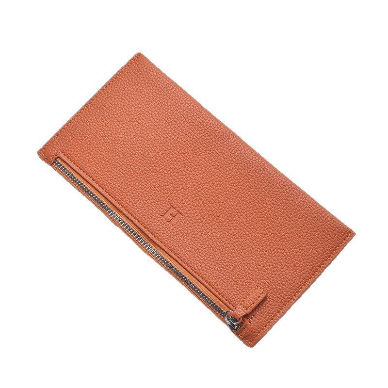 2025 new leather long wallet, women's ultra-thin casual zipper wallet, phone holder, soft leather leather clip,Cosmetic Bag.