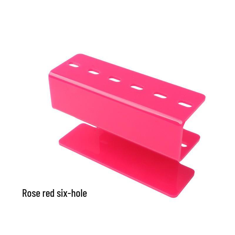 

6-Slot Eyelash Tweezer Holder & Quick Bloom Extension Display Stand розы красного