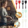 Food Grade Silicone Spatula Set Resistant Non-Slip Soft Head Saving For Non-Stick Safe Pans Col P5O3