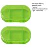 2Pcs Pill Holder Large Capacity Space-saving Food Grade Visible Office Home Mini Case Travel Accessories