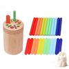 Wooden Matching Toys Montessori Color Matching Sorting Stick Balance Toy Fine Motor Skills Math Learning Educational Toys Kids