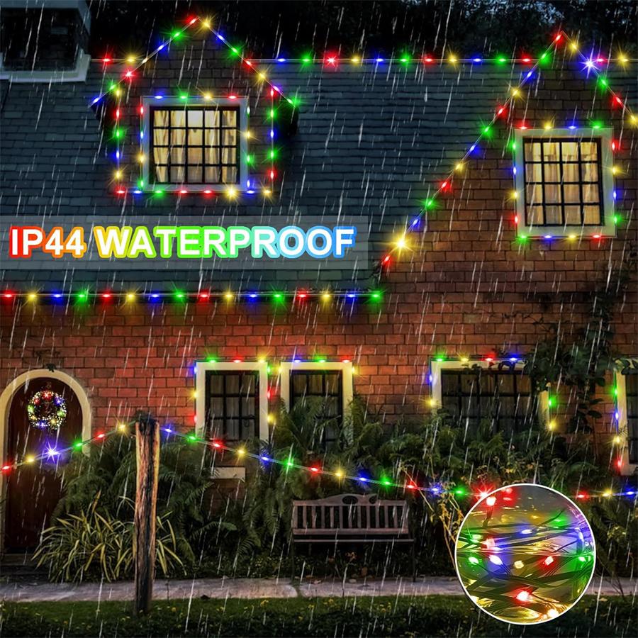 20M 50M 100M Lumini Solare Tip Ghirlandă Zână Exterior Solar Frânghie PVC Lumină Zână Solară Ghirlandă Luminoasă de Crăciun Solară pentru Decor Copac Gard Piscină