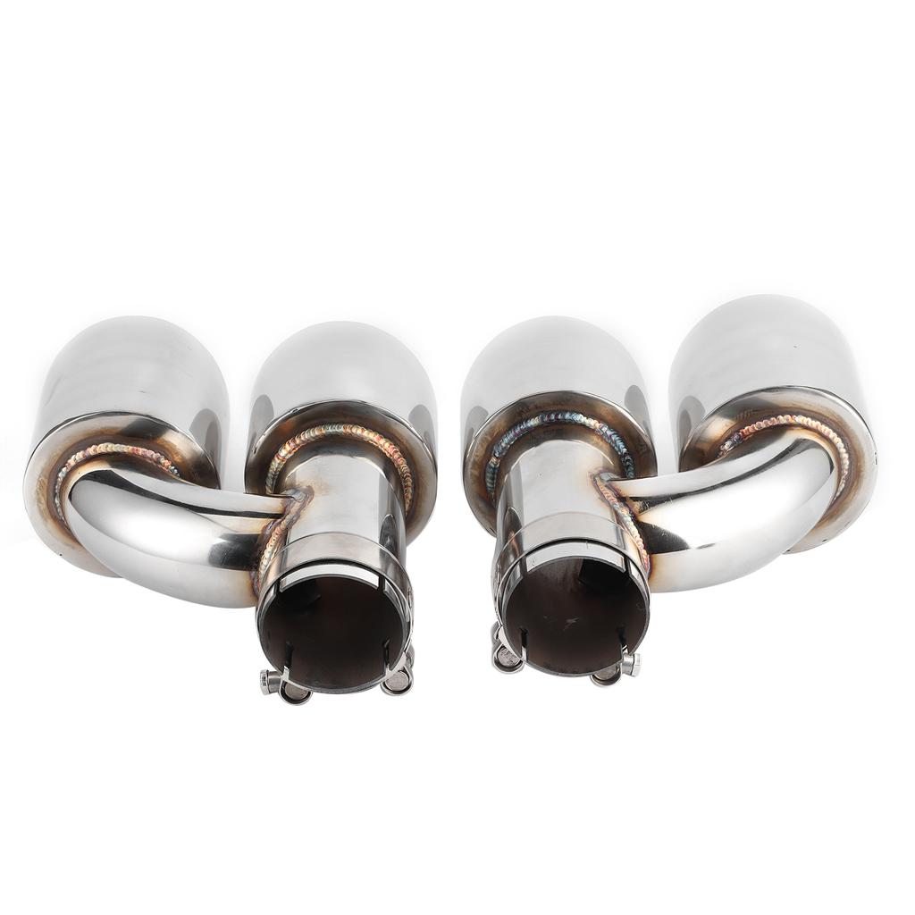 Stainless Steel Exhaust Pipe Tips 4 Outlet Tail Throat Bevel Mouth Fit for A4 A5 A6 A7 S4 S5 S6 S7