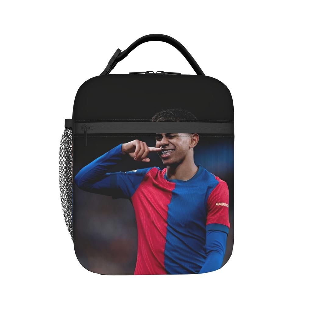 Lamine Y-Yamal Insulated Lunch Bag Thermal Bag Reusable,Lunch Container Football Soccer High Capacity Tote Lunch Box Bento Pouch