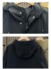 Men's Windproof Hooded Mountaineering Jacket - Solid Color, Fashionable and Casual Workwear