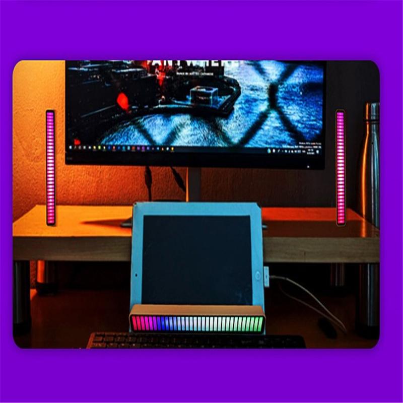 Led Pickup Lumină ritmică Rgb Control sunet Lumină atmosferă mașină Lumină pentru decorare petreceri