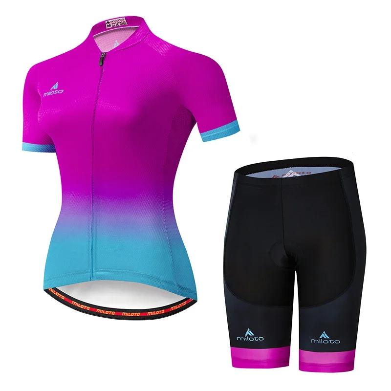 Women, MTB Bike Clothing, Racing Bicycle Clothes, Cycling Wear, Jersey Set, 2026 Summer Breathable Cycling Suit Set