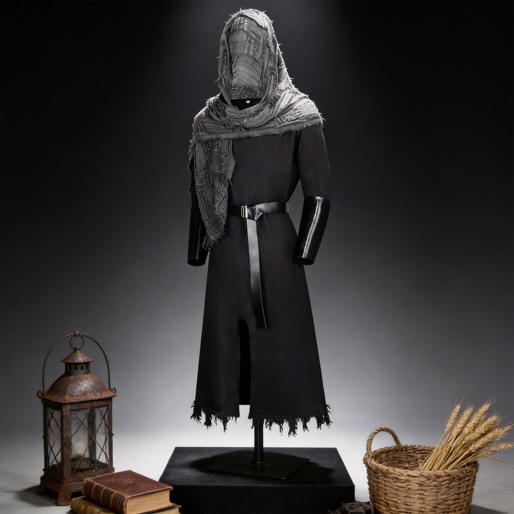 Templar Order Cosplay Suit With Hood For Costume Parties And Conventions