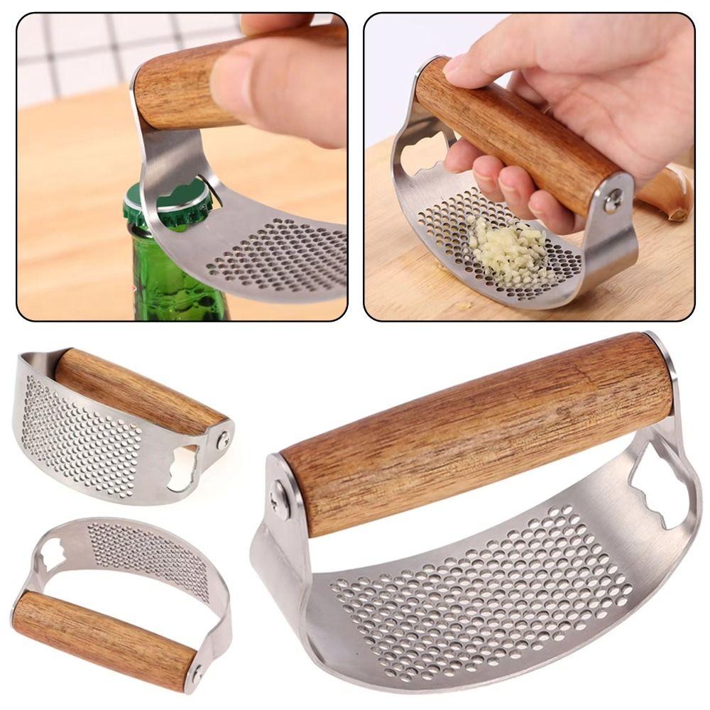 Stainless Steel Garlic Crusher Honeycomb Design Garlic Mincer Creative Garlic Presse for Onion