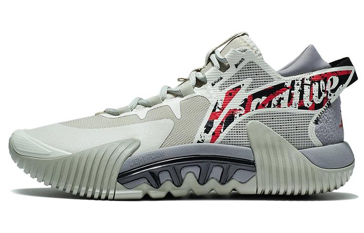Li Ning Badfive 2 Low Basketball Shoes Men s Low Top Yellow Gray/Pearl White ABFS003-4 43