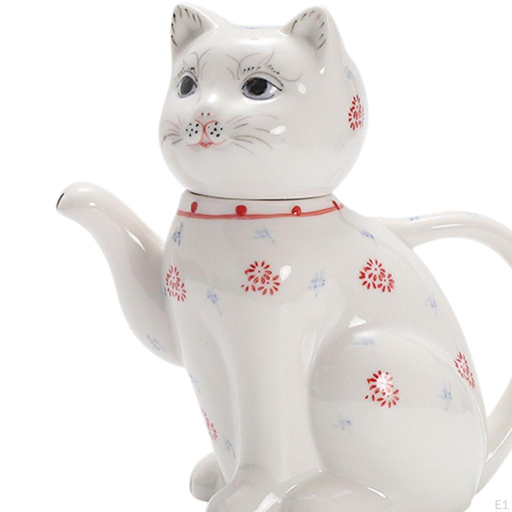 Cartoon Cat konvice na pití Nádobí na vícenásobné použití opakovaně použitelná nádoba na šťávu Keramická karafa na vodu pro