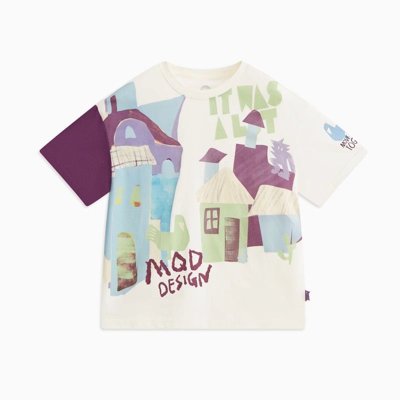 [Monster Series] MQD Children's Clothing Boy's Short-Sleeved T-shirt 24 Summer New Arrival Kids Tops Girl Baby Summer Clothing
