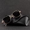Vintage Steampunk Sunglasses Men  Retro Metal Square Eyewear Trendy  Sun Glasses Shades For Women Lunette De Soleil