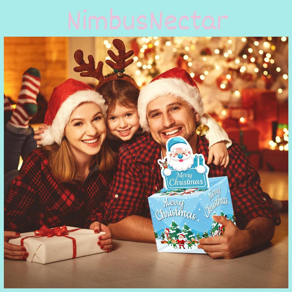 Claus Santa Theme Gift Box Christmas Party Decoration Holiday Giving Supplies