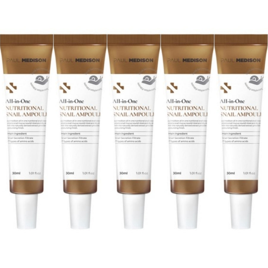 Paul Medison All-in-One Nutritional Snail Ampoule 30ml*3Pcs/5Pcs