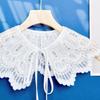 Floral Shirt Collar Detachable Embroidery Faux Collar Female Clothes Accessories