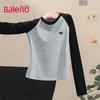 Baleno Women's 2026 Autumn Crew Neck Long Sleeve Slim Fit T-Shirt