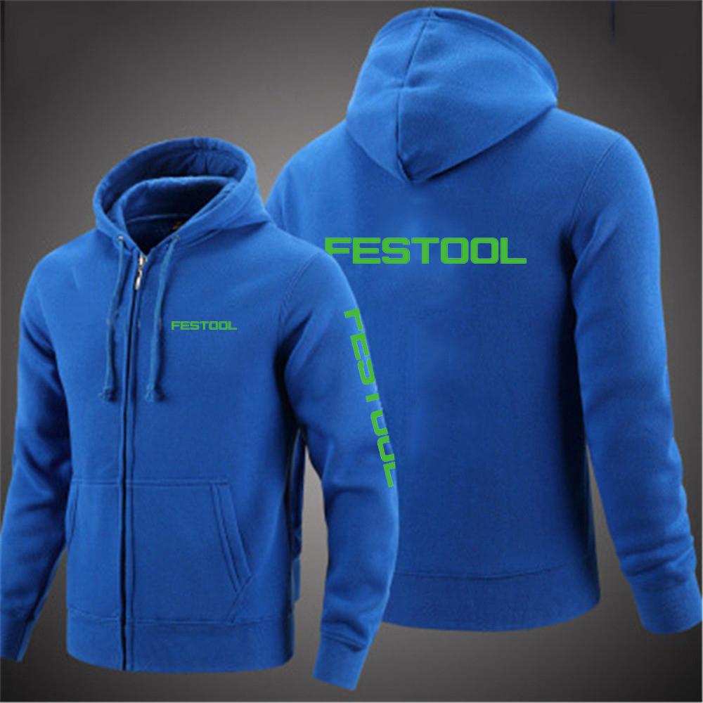 NB Fashion Festool Tools Printing Heren Hoodies 2021 Lente En Herfst Jas Effen Kleur Rits Mode Pullover Sweatshirts Harajuku Top L