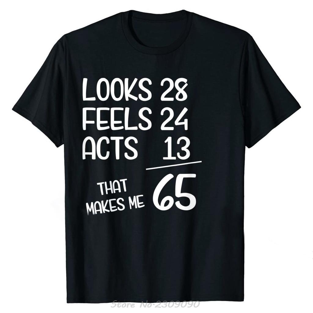 Regalo Divertido para 65 Cumpleaños 65 Años Nacido En 1955 Camiseta Camisetas de Verano Hombre Camiseta de Algodón Ropa Casual Urbana Camiseta Oversize