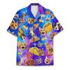 Camicia Hawaiana Estiva Unisex Gatto Pizza Dachshund Fantasia Divertente Casual Aloha Camicia Street Beach Vacanza Tendenza Moda Top Uomo