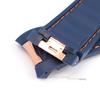 Gummi-Uhrenarmband für Omega für Seamaster 300 Armband 20mm für Speedmaster AT150 Taucherarmbänder Schwarz Blau Silikonarmband