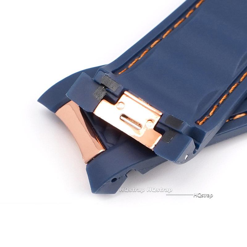 Gummi-Uhrenarmband für Omega für Seamaster 300 Armband 20mm für Speedmaster AT150 Taucherarmbänder Schwarz Blau Silikonarmband