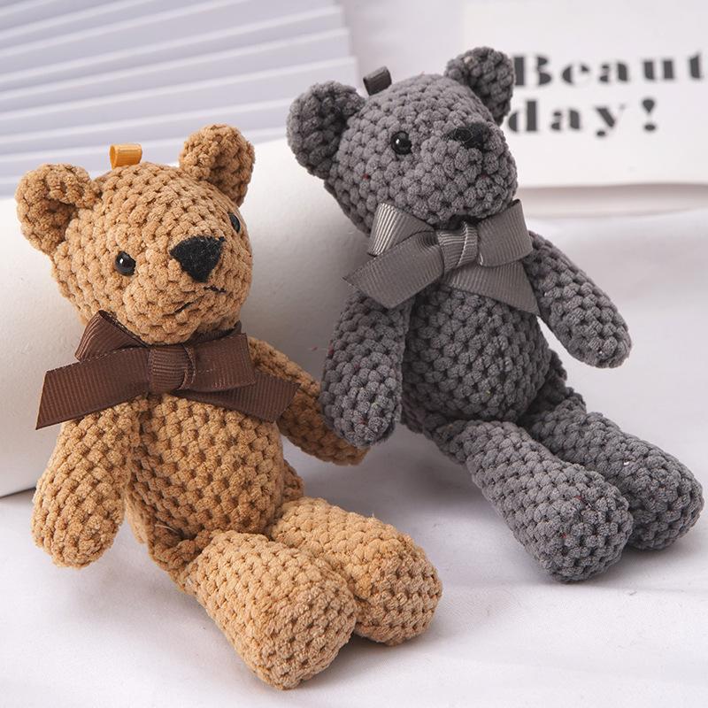 Plush doll 1PCS pineapple bear key pendant bag bag pendant soft cute children's toy ornament