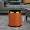 YuZhuXun 10L Decorative Double-Layer Waste Bins with Lids (2-Pack)