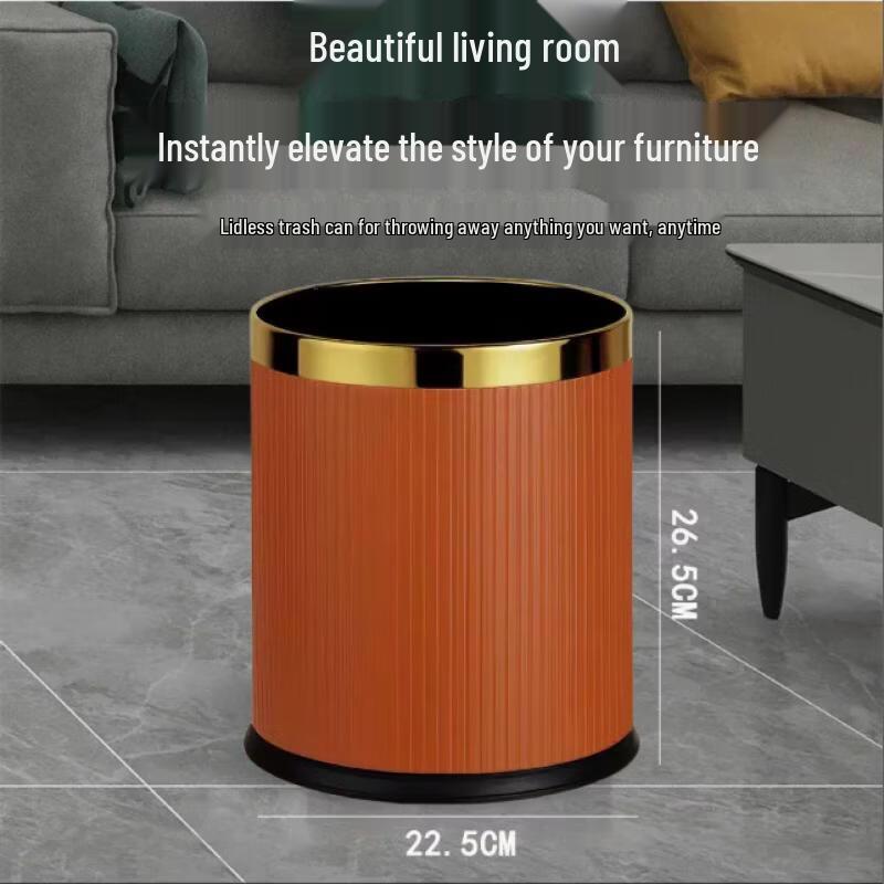Yuzhuxun 10L Double-Layer Commercial Waste Bin