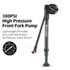 MTB Fork Pump With Pressure Gauge 300/400 PSI High Pressure Moutain Bike Shock Pump Manual Air Pump Scharder Hose