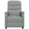 Fauteuil de massage électrique - MAISON EXCLUSIVE - Gris clair - 3 positions inclinables - 6 points de massage - Tissu polyester