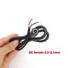 10PCS 1M DC male Power Pigtail Cable 5.5x2.1mm 20wag 5A Male Female Jack Cord DC Connector For CCTV Camera Solar Panel