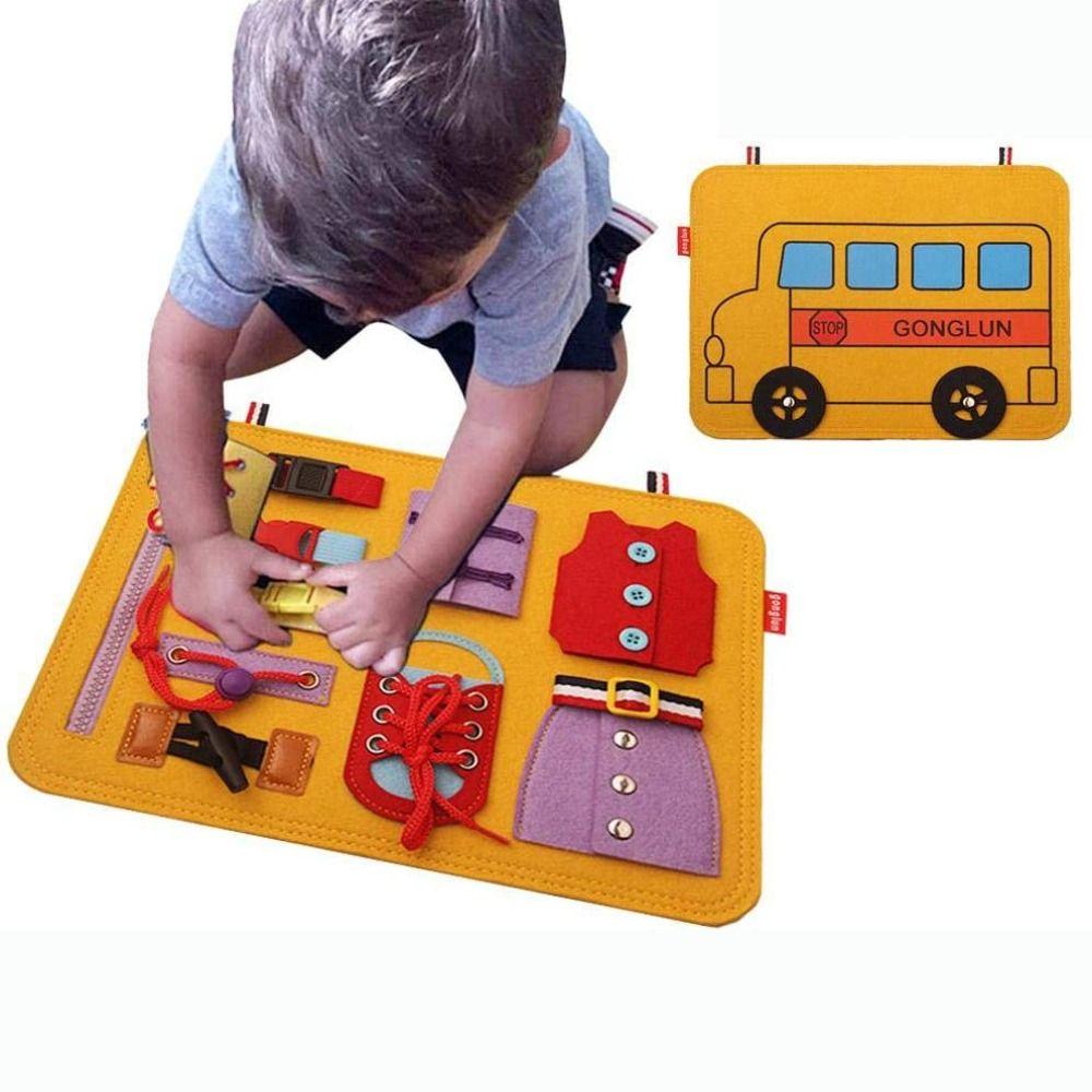 Early Educational Practice Hands-on Ability Busy Board Montessori Activity Board  Kindergarten