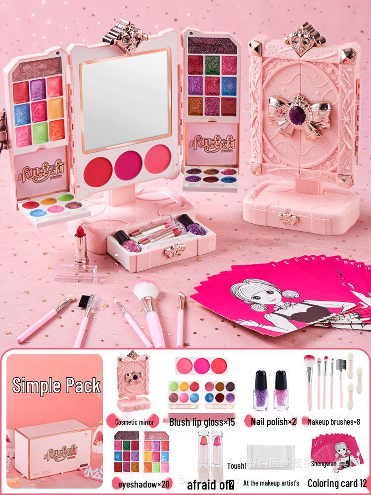 

Нетоксичный набор игрушечной косметики для детей: Губная помада и игра понарошку для детей 3-6 лет