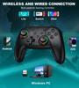 Switch Controller with RGB Macro Hall Effect Turbo 1000mAh High Compatible with Fish Scale Design 6-Color Light, Function, Joystick, Wireless,