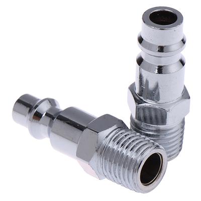 1/4" External Thread Pneumatic Quick Coupling Male Connector Us Eu Style Joint Connector