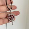 Fashion Lightning Pendant Necklace Ladies Stainless Steel Pendant Necklace Jewelry Party Wedding Gift
