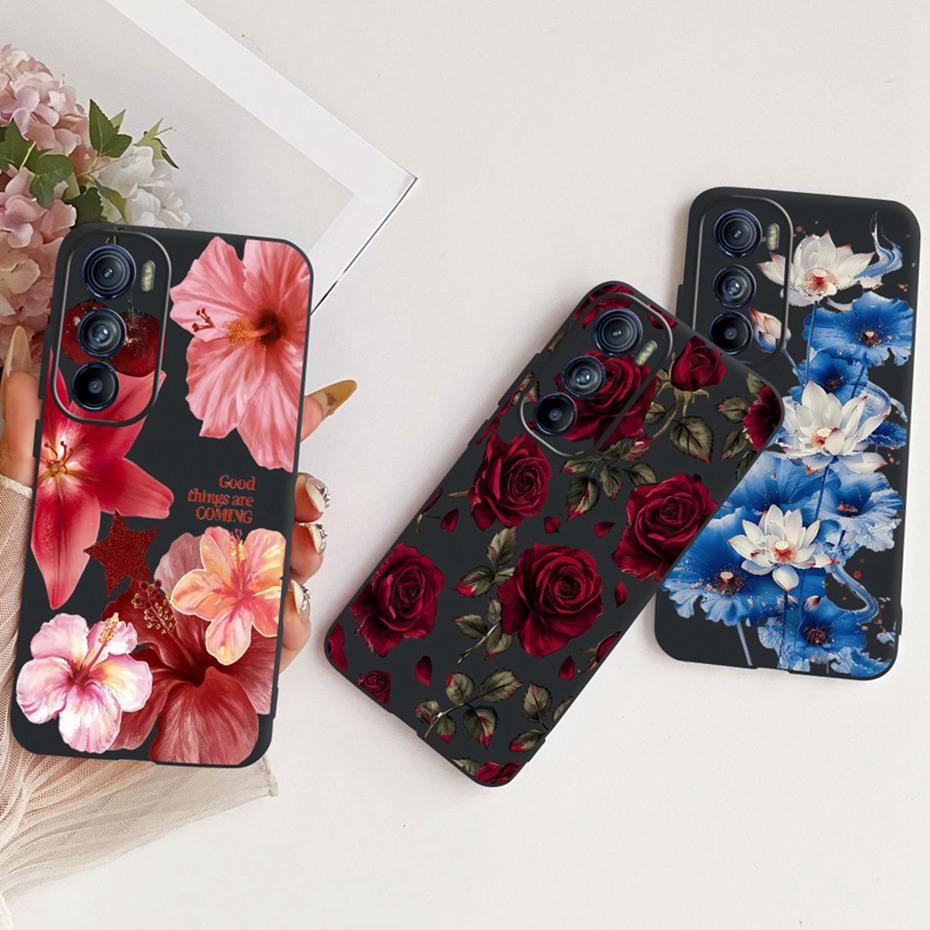 Cute Printing Phone Case For Motorola Edge 30 30Pro 30Neo Soft Black Silicone TPU Cases For MOTO Edge30 Pro Neo Covers Bumpers