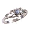 Natural Tanzanite Gemstone 925 Solid Sterling Silver Jewelry Ring Size 8 P9s74
