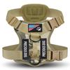 Large Dog Tactical Harness With Reflective Strips Adjustable Pet Leash Vest Night Walks S M L XL