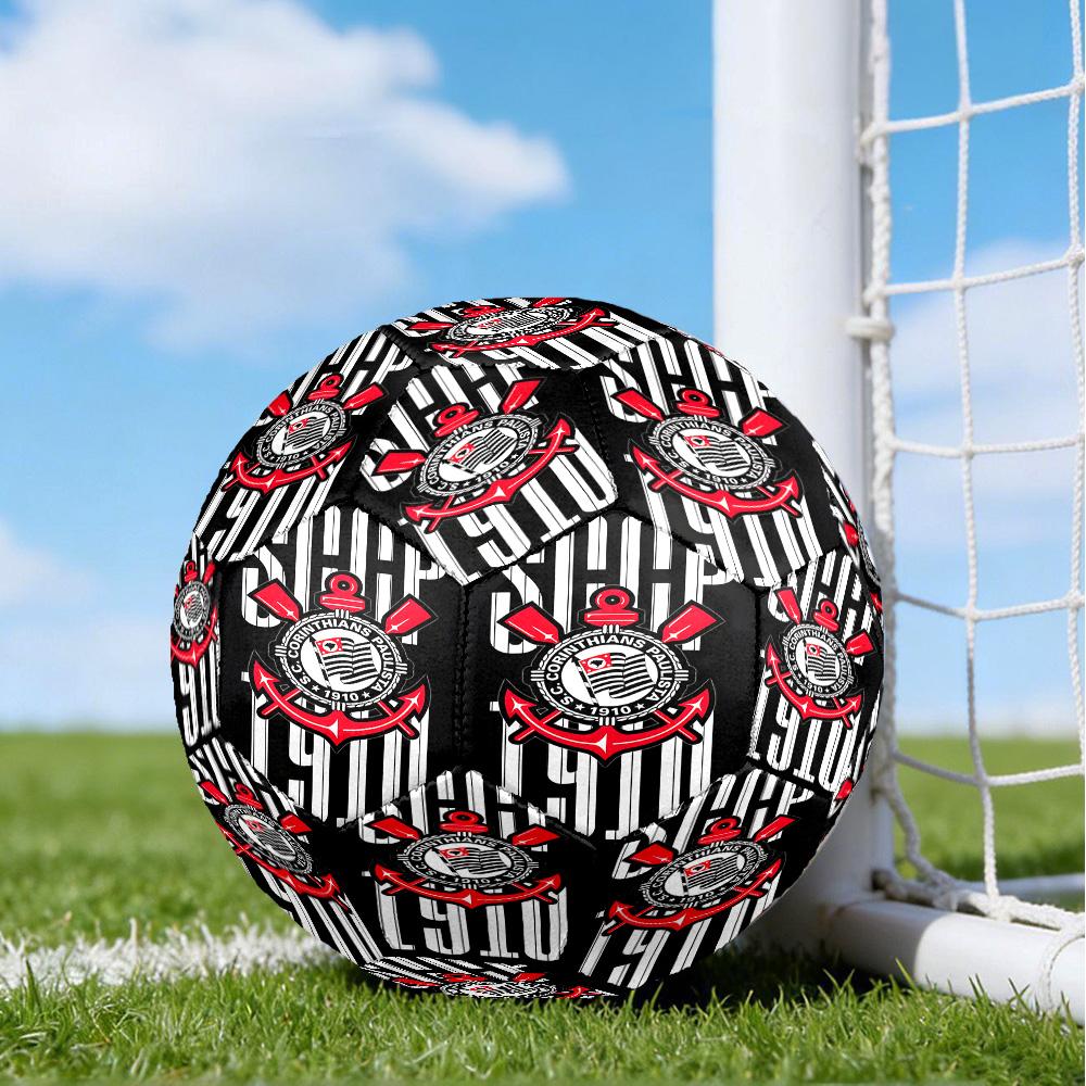 Sport Club Football Crest Printed Size 5 Soccer Balls, High-Quality, Anti-Slip, Protective Football, A Unique Gift , Birthdays, Christmas Gifts