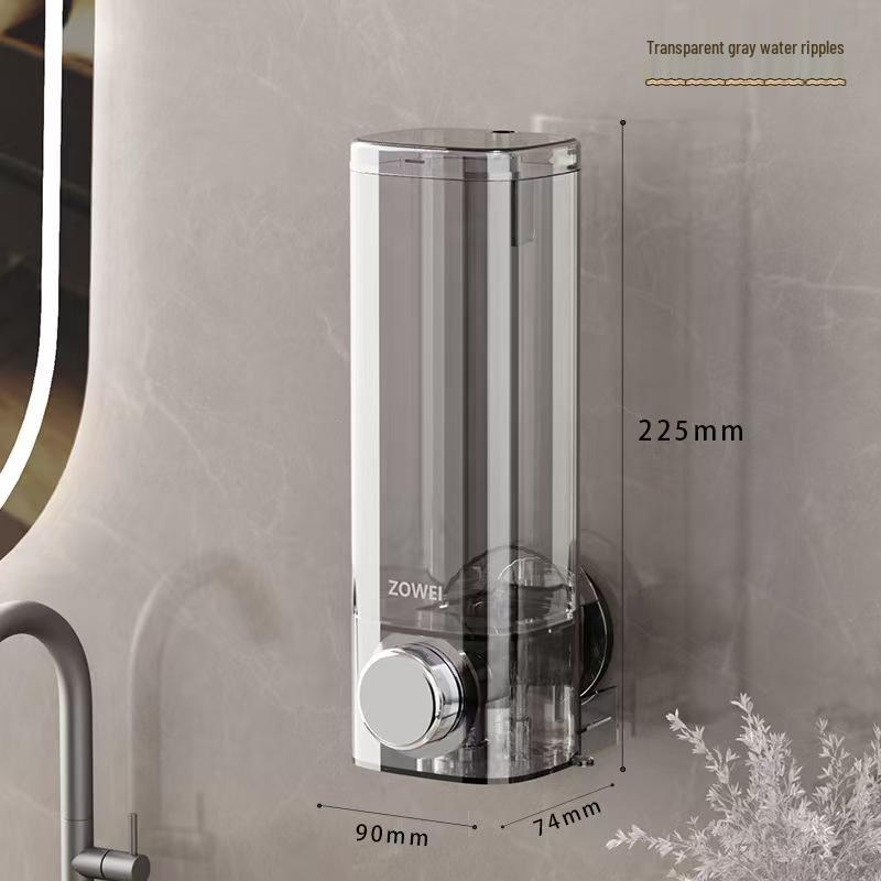 Luxury Corrugated Soap Dispenser with Suction Cup for Bathroom and Shower