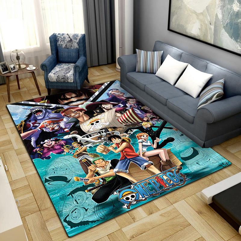 

Anime Pirate Adventure Print Carpet Large Area Rug Non Slip Washable Floor Mat Bedroom Home Decor 145 60x90cm